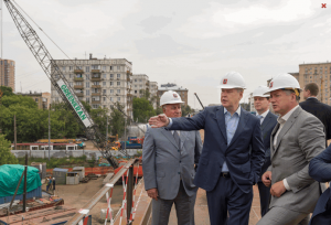 Сергей Собянин осмотрел работу по реконструкции Волоколамского путепровода