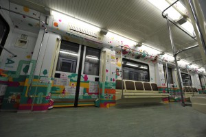 В столичной подземке появился поезд с вагоном, оформленным в честь дня рождения «Активного гражданина»