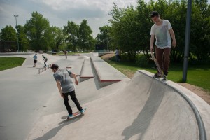 Скейт-площадка в парке "Садовники"