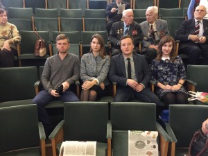 Члены молодежной палаты района Царицыно на пленуме Совета ветеранов ЮАО