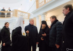 Мэр Москвы Сергей Собянин провел осмотр реставрационных работ в Новоспасском монастыре