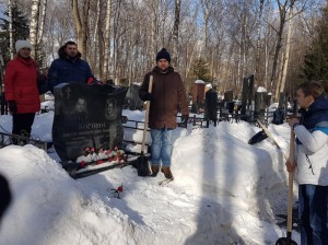 Акция памяти погибшим воинам на Котляковском кладбище 