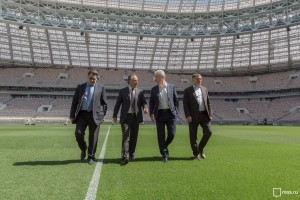 Мэр Москвы Сергей Собянин осмотрел реконструкцию стадиона "Лужники"