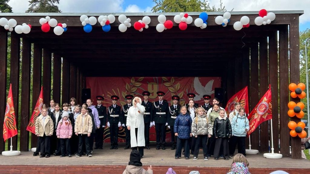 Кадетский хор школы №1466 выступил на памятном концерте. Фото: официальная страница школы №1466 имени Надежды Рушевой в социальных сетях