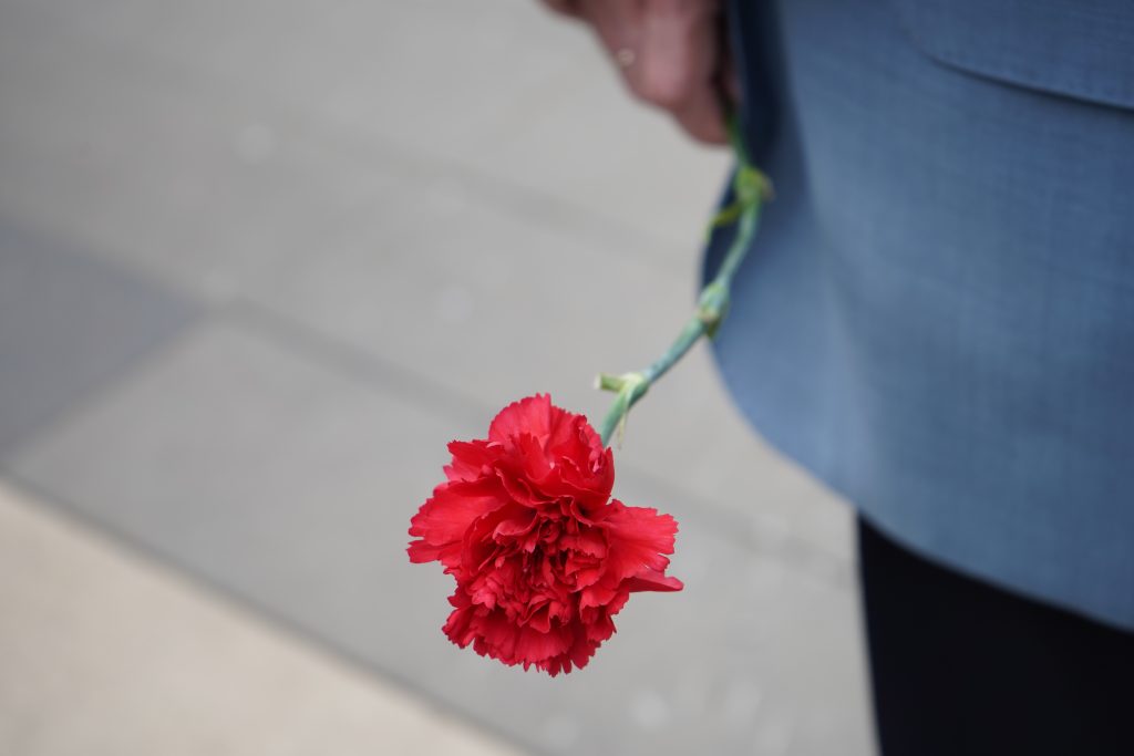 Память бойцов ВОВ на «Эстафете памяти» почтили студенты колледжа «Царицыно». Фото: Анна Быкова, «Вечерняя Москва»