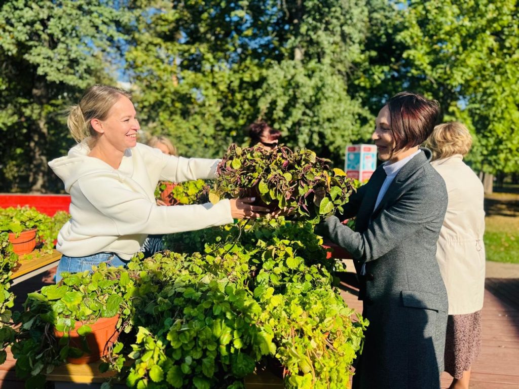 Члены молодежной палаты Царицына подарили горожанам растения. Фото: страница молодежной палаты района Царицыно в социальный сетях