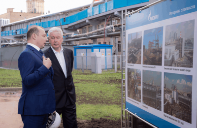 Мэр Москвы Сергей Собянин осмотрел новый парогазовой энергоблок на ТЭЦ-12
