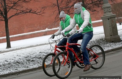 Зимняя акция «На работу на велосипеде» пройдет в столице 12 февраля