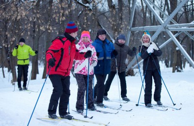 Соревнования по лыжным гонкам в музее-заповеднике Царицыно