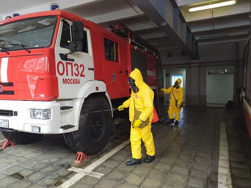 Дезинфекция в пожарных частях