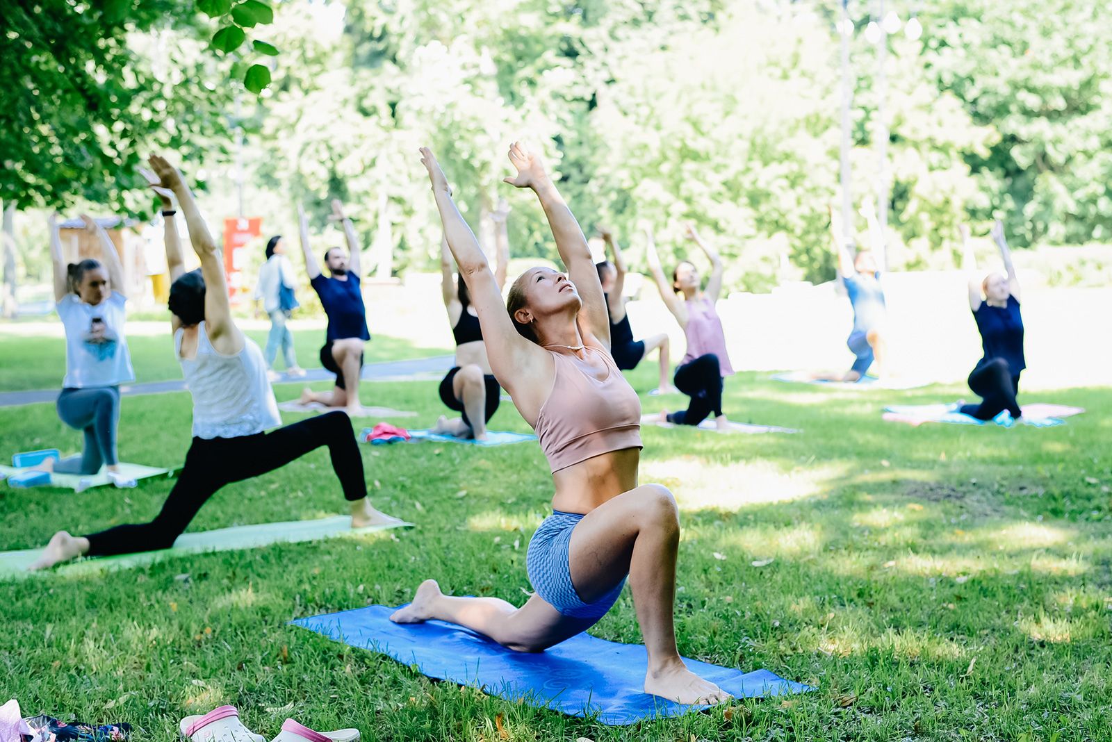 Горожане смогут посетить Международный день йоги в МЗ «Царицыно». Фото: пресс-служба Департамента спорта Москвы