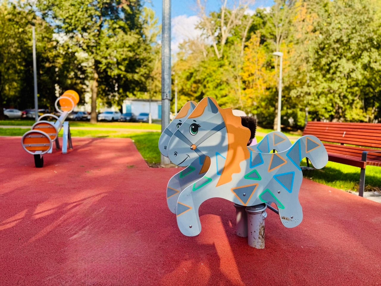 Детские площадки обновили в Царицыне. Фото: страница управы района Царицыно в социальных сетях