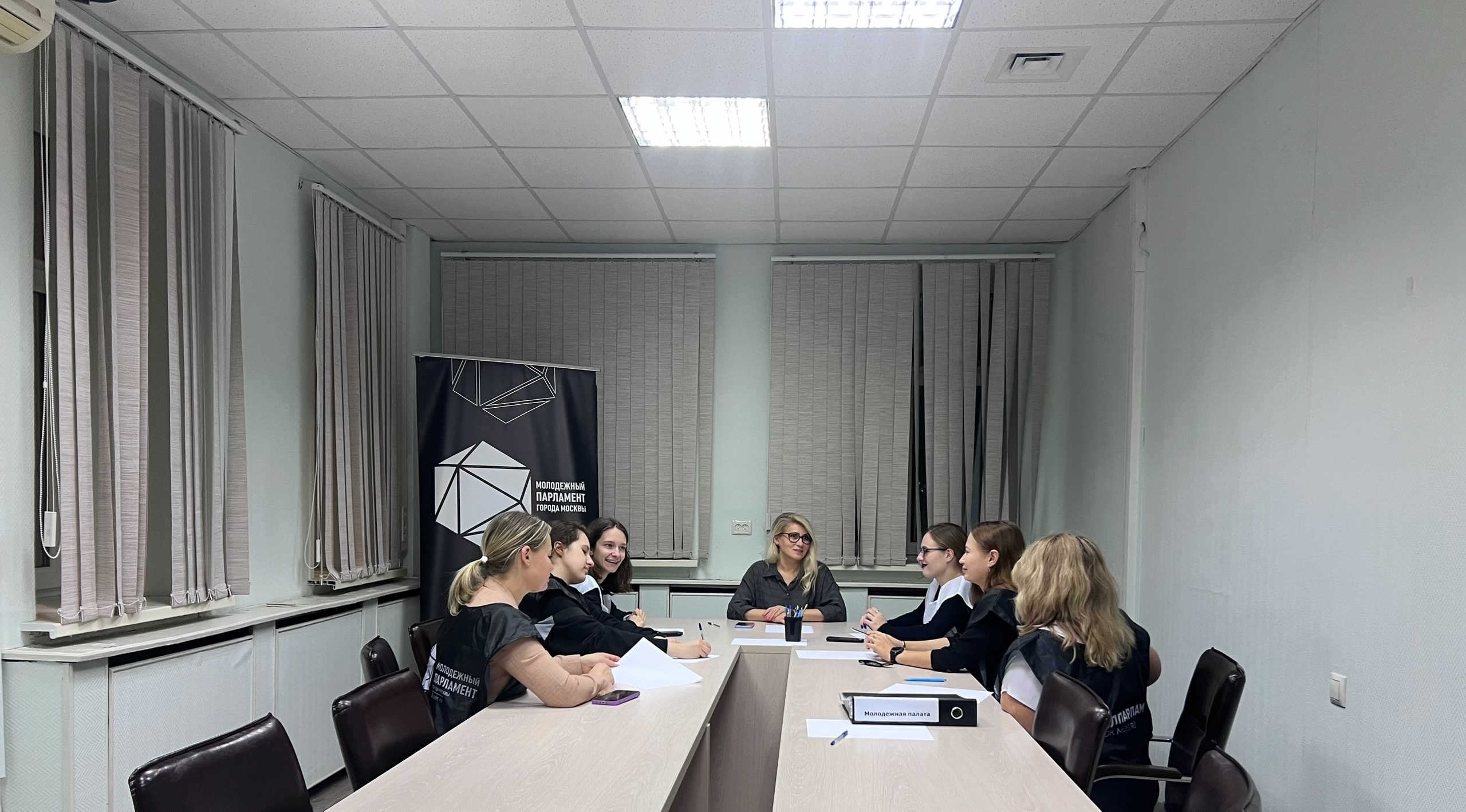 Заседание МП района Царицыно прошло в местной управе. Фото: страница Молодежной Палаты района Царицыно в социальных сетях